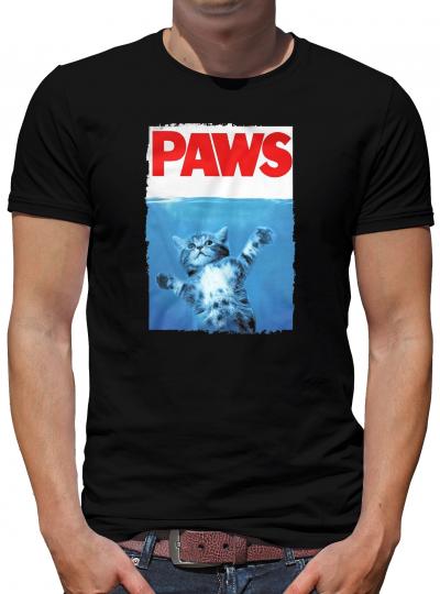 Paws Cat T-Shirt Shark Jaws 