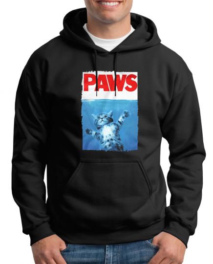 Paws Cat Kapuzenpullover Shark Jaws 