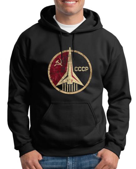 CCCP Rocket Kapuzenpullover Sputnik UdSSR 