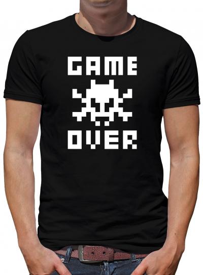 Game Over T-Shirt Nerd Gamer 8 Bit 