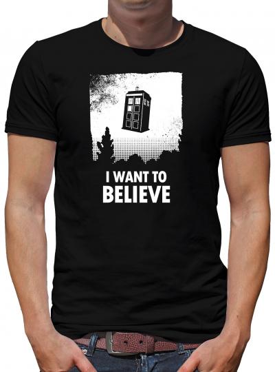 I want to believe Who T-Shirt Tardis Dalek Dr Time L