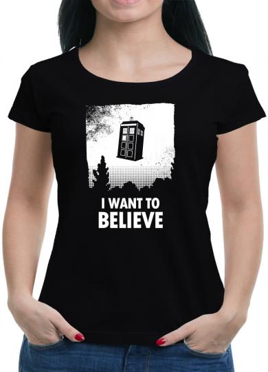 I want to believe Who T-Shirt Tardis Dalek Dr Time 