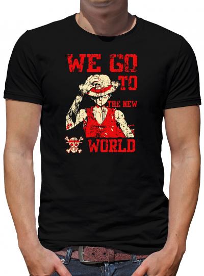 We go to the new World T-Shirt One Luffy Piece 