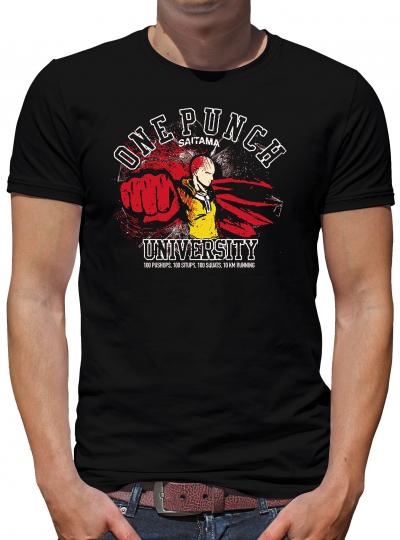 One Punch University T-Shirt Saitama Manga Anime 