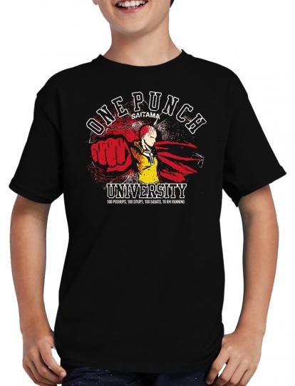 One Punch University T-Shirt Saitama Manga Anime 