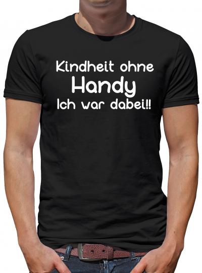 Kindheit ohne Handy Fun T-Shirt XL