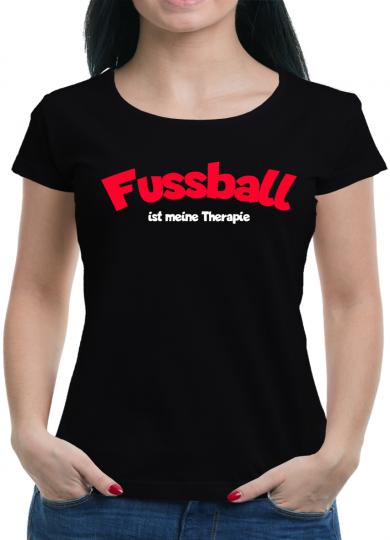 Fussball ist meine Therapie T-Shirt  Sprüche Fun 