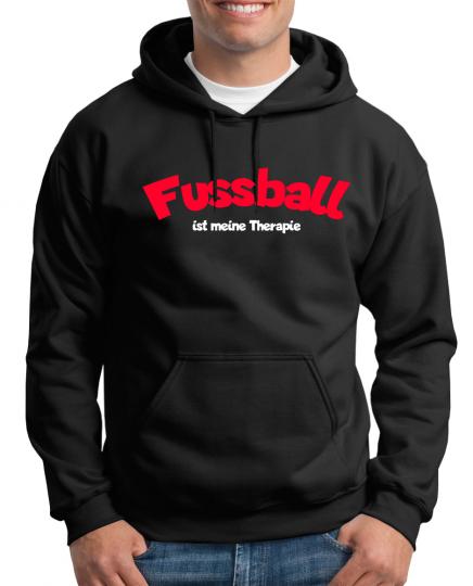 Fussball ist meine Therapie Kapuzenpullover Sprüche Fun 