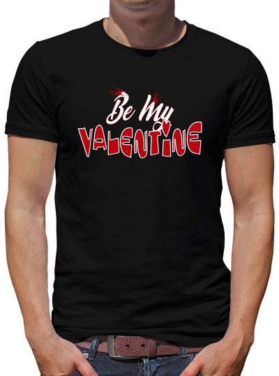 Be my Valentine Rot T-Shirt Valentinstag Herz Paar 