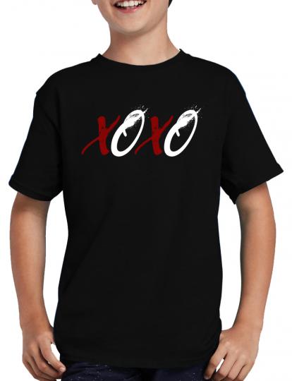 XOXO T-Shirt Valentinstag Herz Liebe Paar 