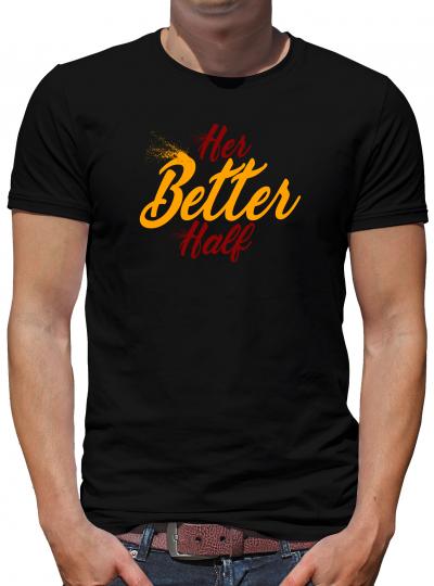 Her Better half T-Shirt Valentinstag Liebe Paar Herz 