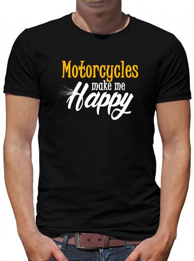 Motorcycle make me happy T-Shirt Bike Chopper 