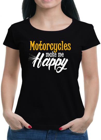 Motorcycle make me happy T-Shirt Bike Chopper 