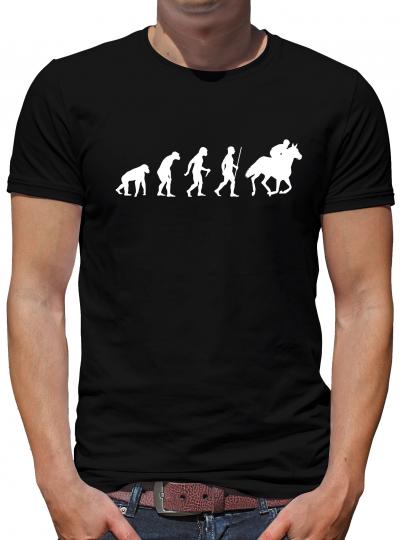 Evolution Pferd T-Shirt Reiter Sprüche Fun 