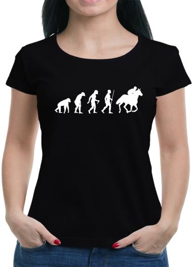 Evolution Pferd T-Shirt Reiter Sprüche Fun 