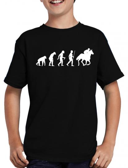 Evolution Pferd T-Shirt Reiter Sprche Fun 