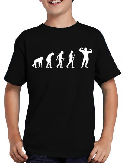 Evolution Bodybuilding T-Shirt Fit Sprche Training 122/128