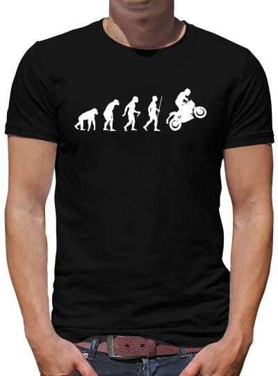 Evolution Motorcycle T-Shirt Biker Chopper Sprüche M