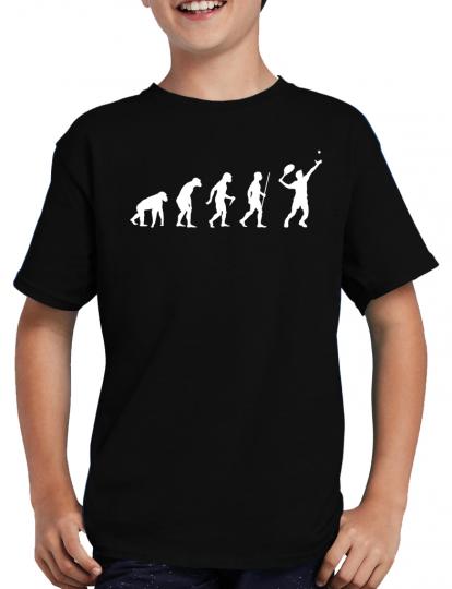 Evolution Tennis T-Shirt Spass Fun Lustig Sprche 