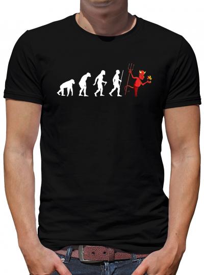Evolution Teufel T-Shirt Sprüche Lustig Fun 