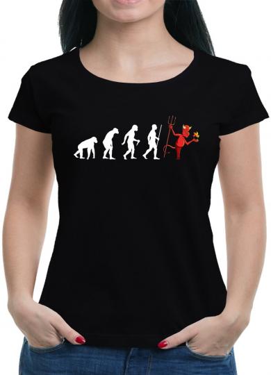 Evolution Teufel T-Shirt Sprüche Lustig Fun 