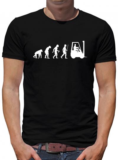 Evolution Gabelstapler T-Shirt Fun Nerd Geek Sprüche 