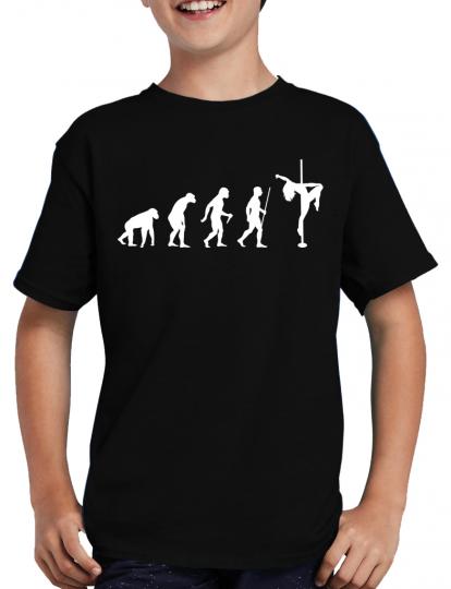 Evolution Pole Dance T-Shirt Fun Nerd Geek Sprche 
