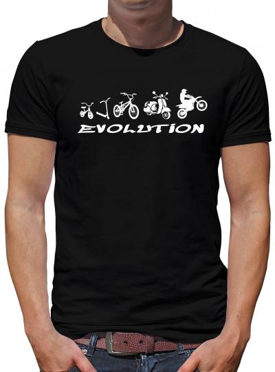 Evolution Zweirad T-Shirt Sprüche Nerd Fun 