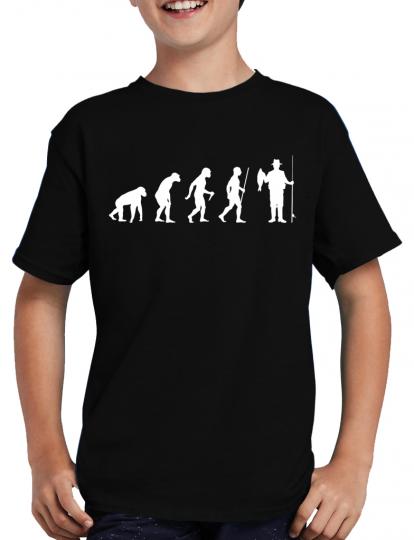 Evolution Angeln T-Shirt Sprche Nerd Fun 