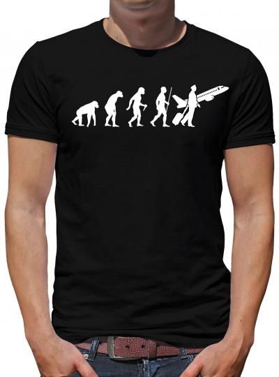 Evolution Pilot T-Shirt Kapitän Flugzeug Airbus 