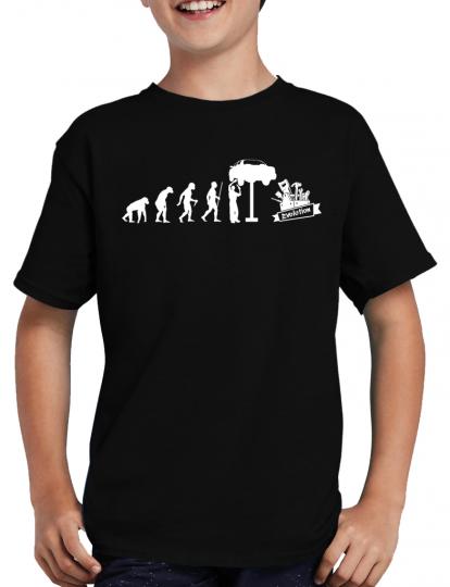 Evolution KFZ Mechaniker T-Shirt Auto Monteur Handwerk 