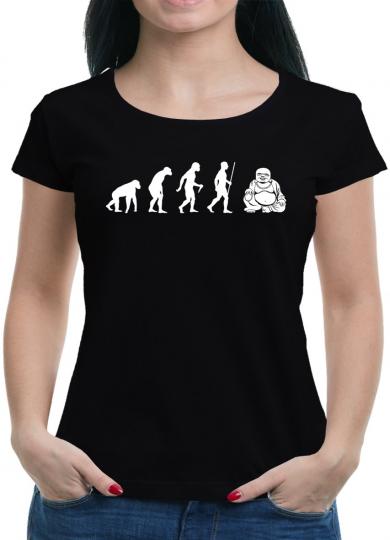 Evolution Buddha T-Shirt Sprüche Geek Fun 