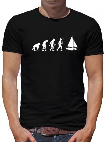 Evolution Segeln T-Shirt Sprüche Boot Schiff Fun 