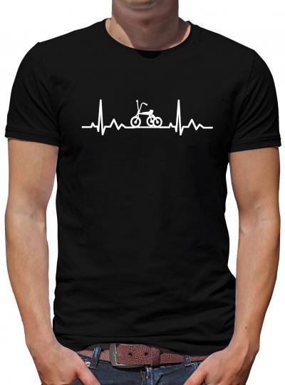 Herzschlag Dreirad T-Shirt Herzfrequenz EKG Heart 