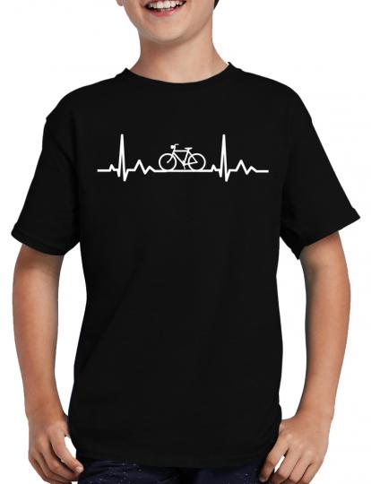 Herzschlag Fahrrad T-Shirt Herzfrequenz EKG Heart 