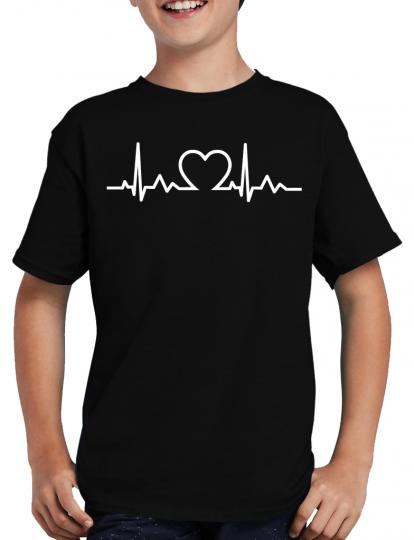 Herzschlag Herz T-Shirt Heartbeat Liebe 