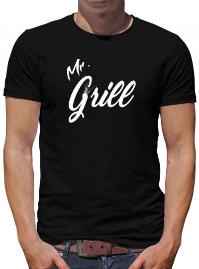 Mr. Grill T-Shirt Herren Grillen BBQ Party Bier 