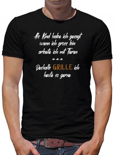 Als Kind habe ich gesagt... T-Shirt Herren Grillen BBQ Party Bier 