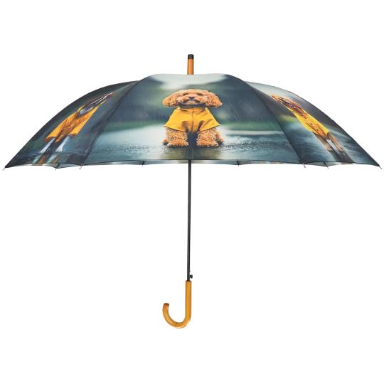 Regenschirm „Dog in Raincoat“ – ein tierisch schöner Begleiter für Regentage 