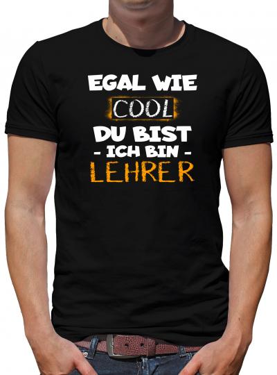 TShirt-People Cool Ich bin Lehrer T-Shirt Herren L Schwarz L