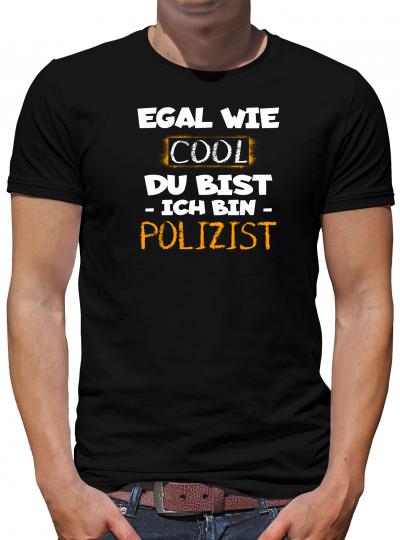 TShirt-People Cool Ich bin Polizist T-Shirt Herren 