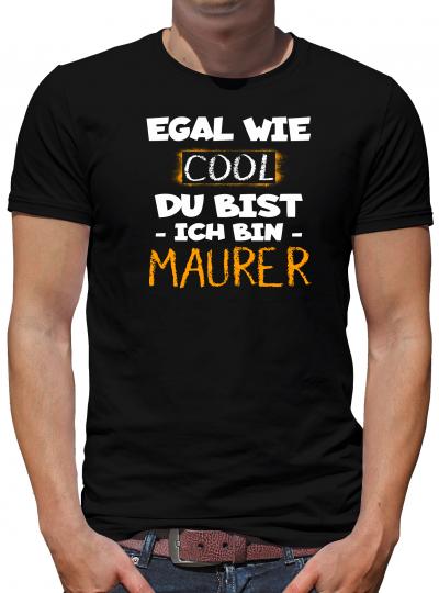 TShirt-People Cool Ich bin Maurer T-Shirt Herren 