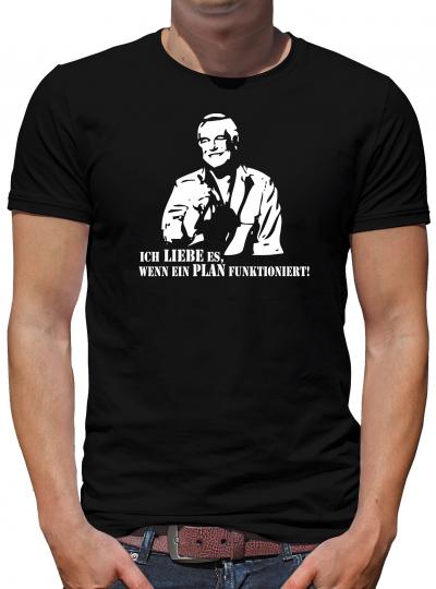 TShirt-People Hannibal Ich liebe es wenn ein Plan funktioniert T-Shirt Herren L