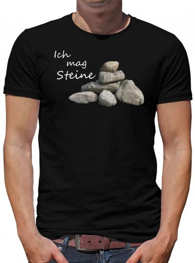 TShirt-People Ich mag Steine T-Shirt Herren L