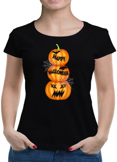 TShirt-People Halloween Kürbis T-Shirt Damen 