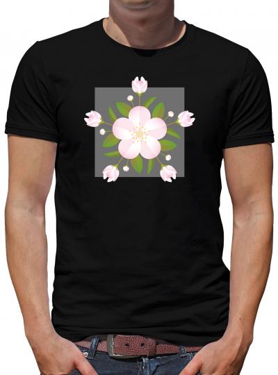 TShirt-People Apfelblüte floral T-Shirt Herren 