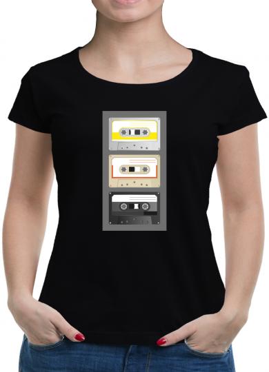 TShirt-People Retro Kassette 3er T-Shirt Damen 