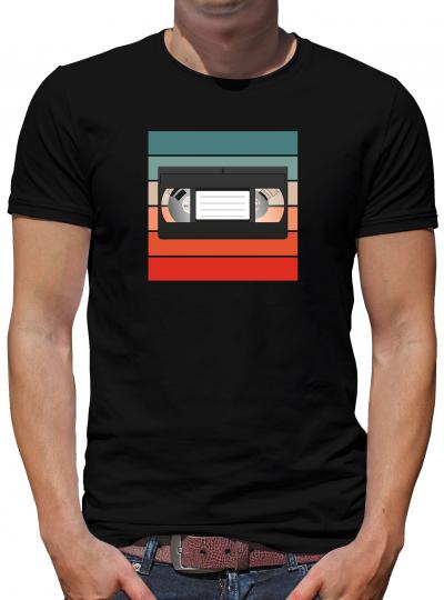TShirt-People Retro VHS Kassette T-Shirt Herren 