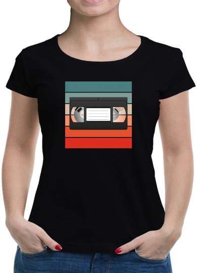 TShirt-People Retro VHS Kassette T-Shirt Damen 