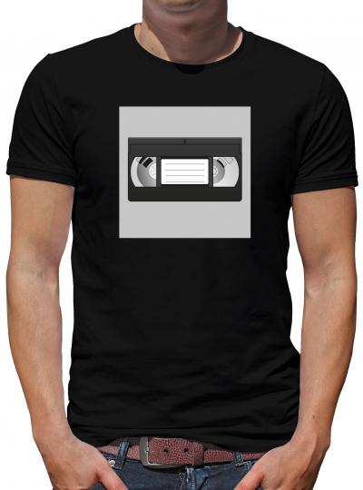 TShirt-People Retro VHS Kassette lineart T-Shirt Herren 